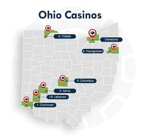 Ohio Casinos Map 